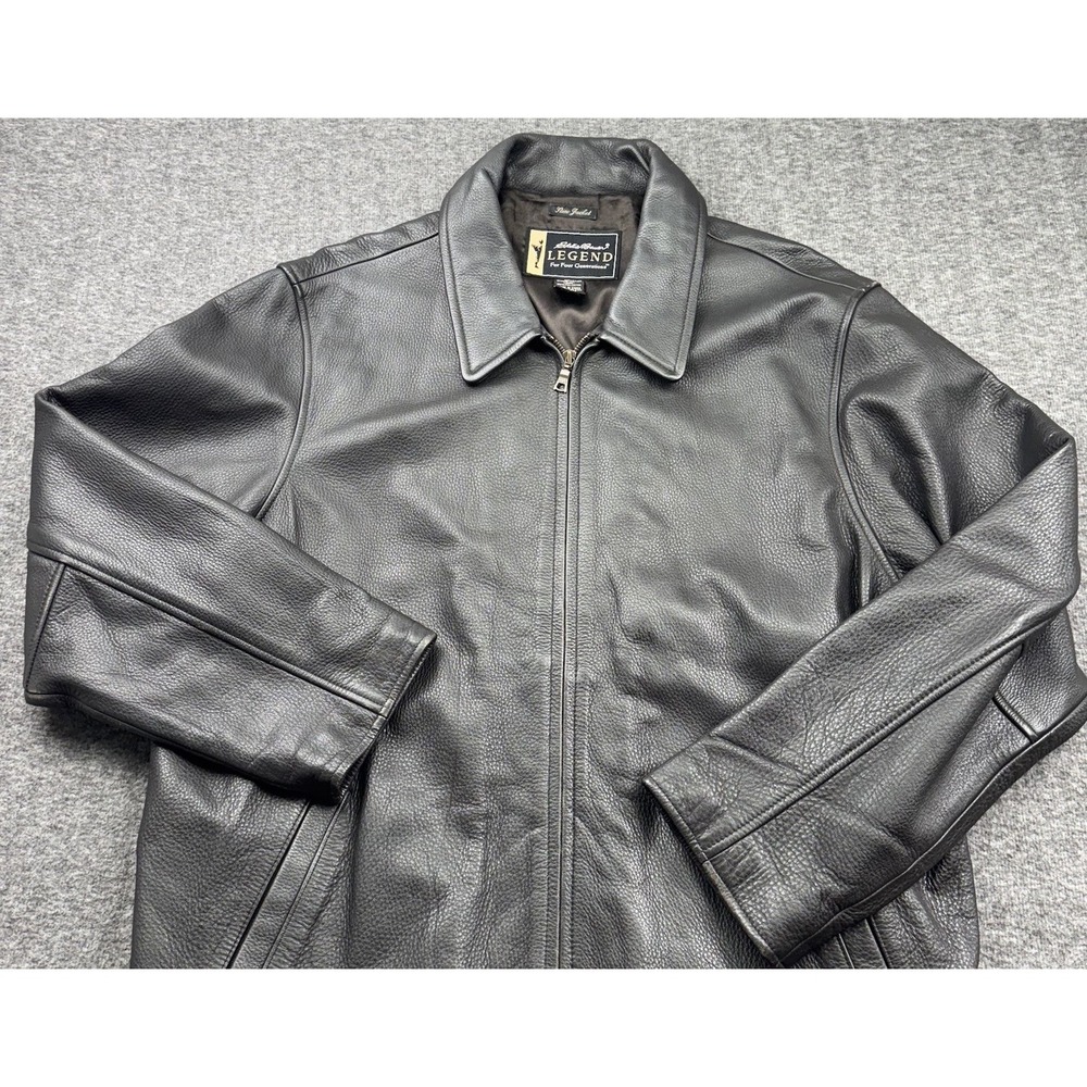 Eddie Bauer Legend Stine Brown Leather Motorcycle Jacket Womens Sz XXL Buckle